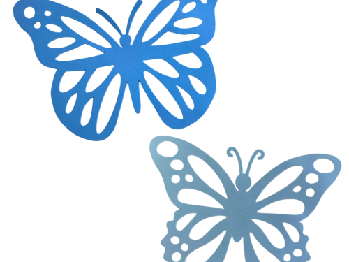 Estencil E.V.A Borboleta com 3 Peças