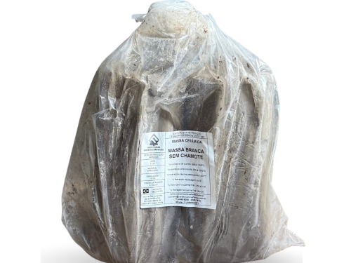 Argila Branca sem chamote 10 kg - Nova Farias