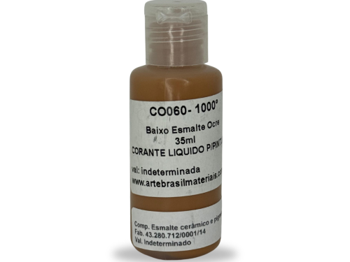 Baixo Esmalte Ocre 35ml 1000/1240°C