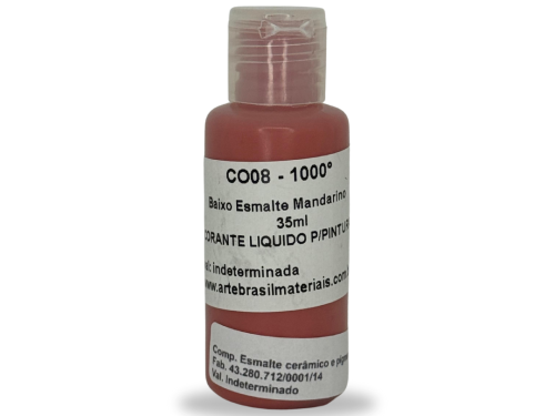 Baixo Esmalte Mandarino 35ml 1000/1240°C