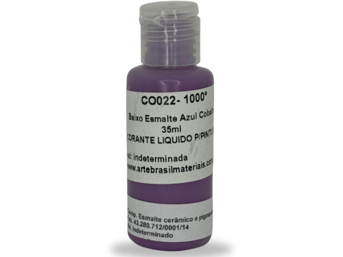 Baixo Esmalte Azul Cobalto 35ml 1000/1240°C
